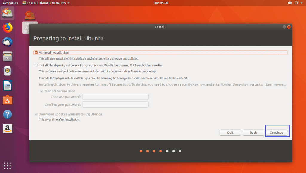 Gu A De Instalaci N M Nima De Ubuntu Lts Linux Hint Li Linguas