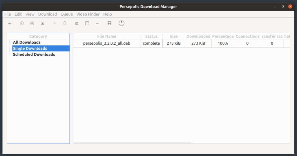 manager is a gui frontend for command line download manager aria