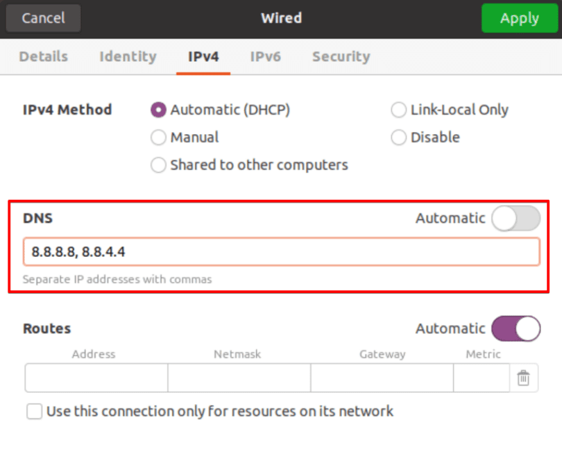 How To Set Dns Name Servers On Ubuntu Linux