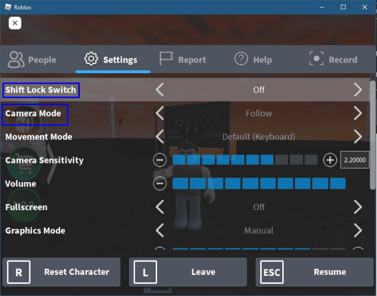 How To Shift Lock On Roblox