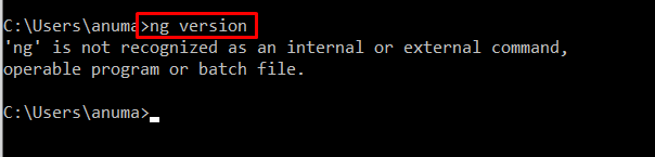 Ng Command Not Found Troubleshooting The Ng Is Not Recognized As An Internal Or External