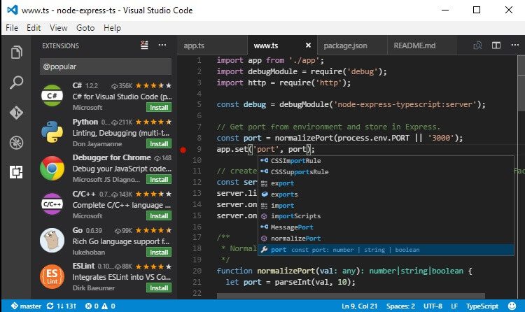 Visual Studio Code 1 14 Now Ships With TypeScript 2 4 Linux Hint 