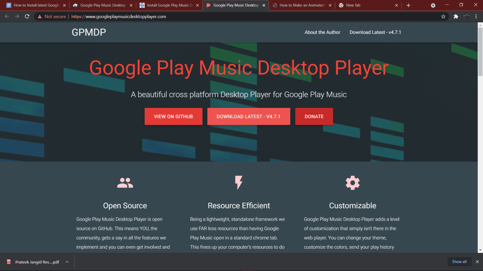 google play music manager stuck