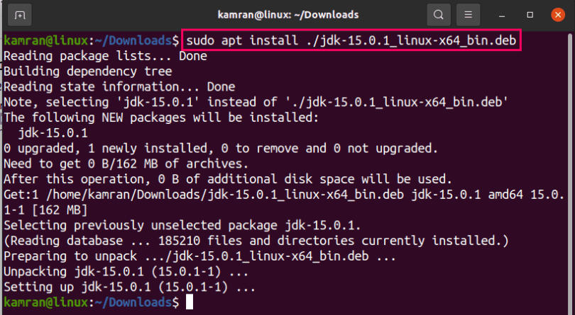 ubuntu 20 install openjdk 11