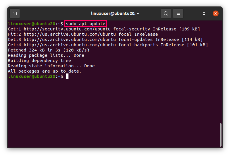 Install Git in Ubuntu 20.04 Linux Hint