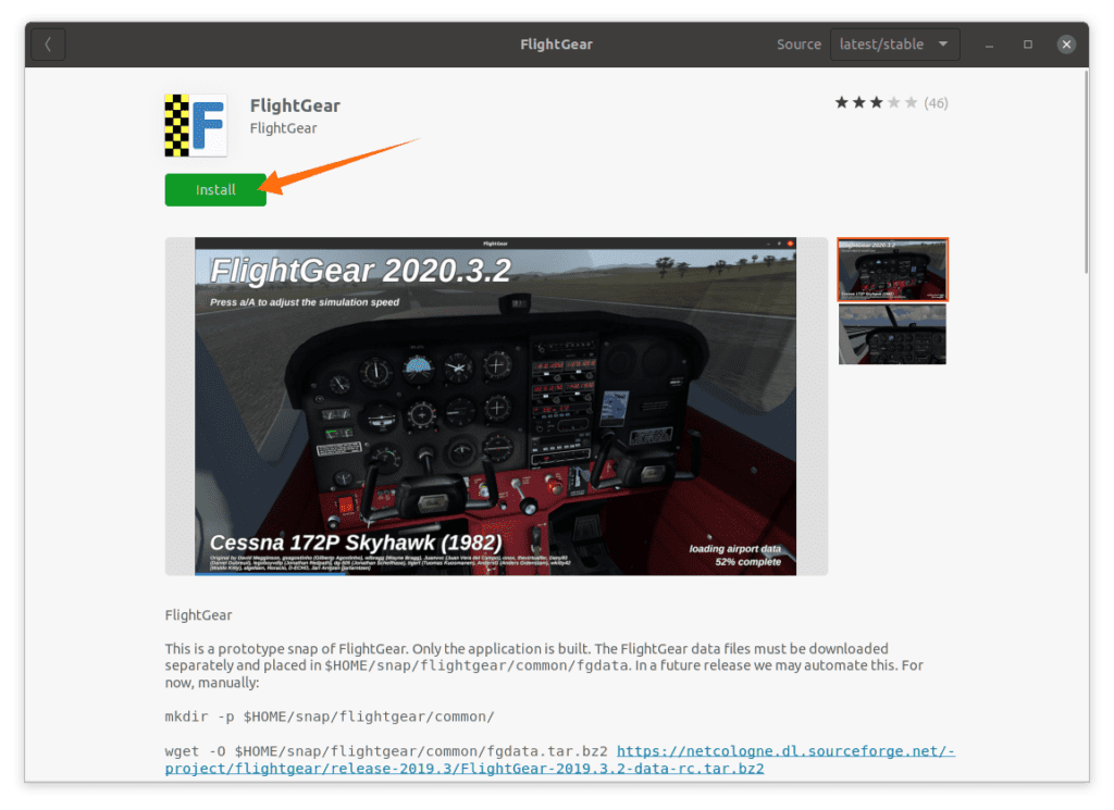 How to Install FlightGear Flight Simulator 2020.3.5 on Linux