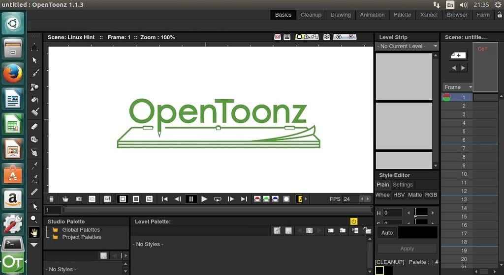 Install OpenToonz Animation Maker 2D App on Ubuntu 17.04 & Below