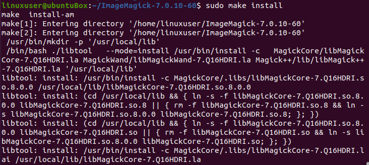 how to test imagemagic install on linux