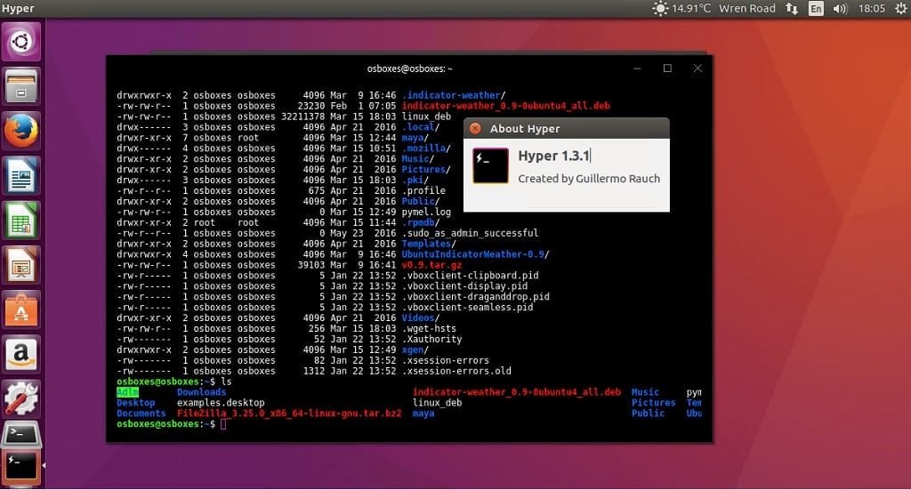 ubuntu hyperterm