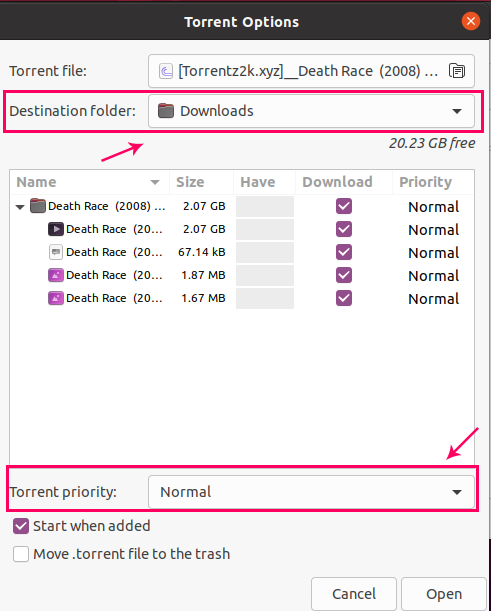 free transmission torrent client