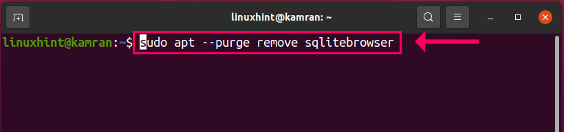 Sudo apt remove