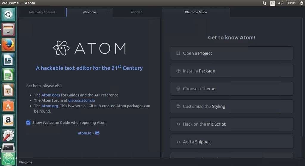 How To Install Atom Text Editor In Ubuntu