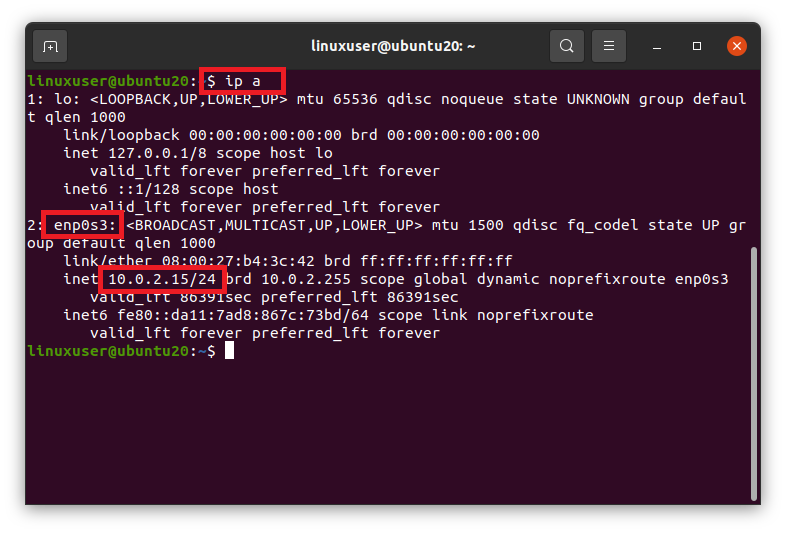 linux get network mac address