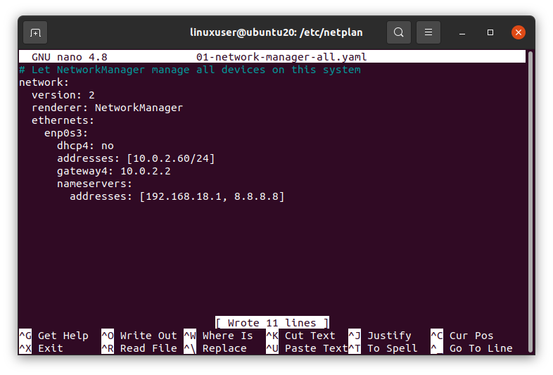 change ubuntu server ip address to dhcp