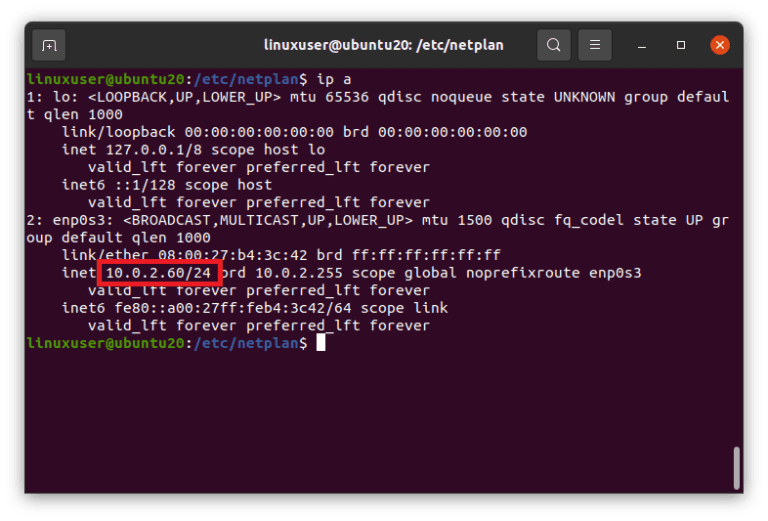 Ip a linux команда