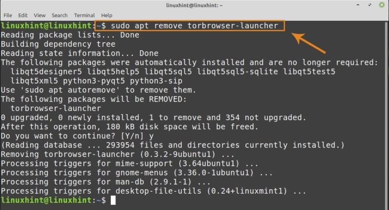 command line ubuntu install tor browser