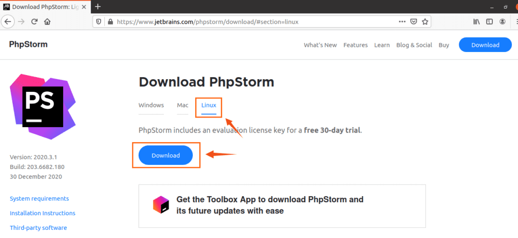 instalar phpstorm ubuntu