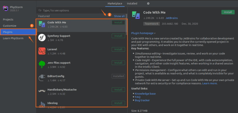 Phpstorm сброс триала ubuntu