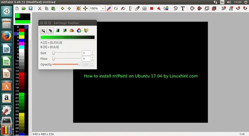 mtPaint Graphic Editor  Alternative to MSPaint for Linux 