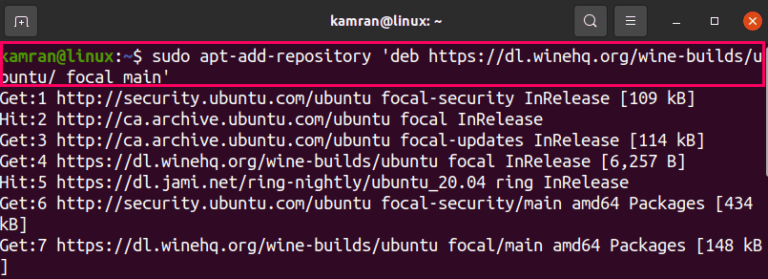 Репозиторий https dl winehq org wine builds ubuntu bionic inrelease не подписан