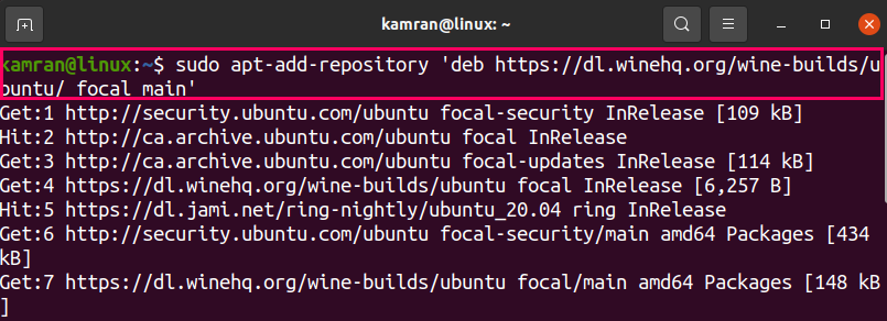 Репозиторий https dl winehq org wine builds ubuntu focal release не содержит файла release