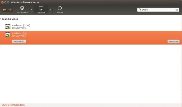 avidemux ubuntu 18.04