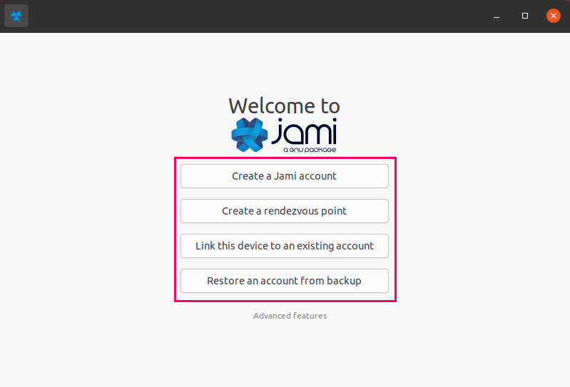 Jami Interface