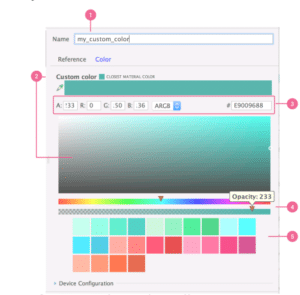 Android Studio Themes Color Section Wizard