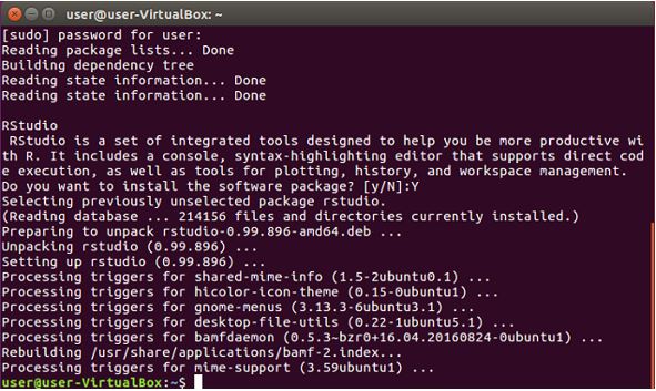 install rstudio in ubuntu