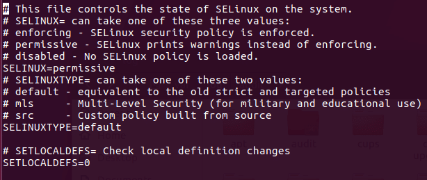 SELinux Terminal 1