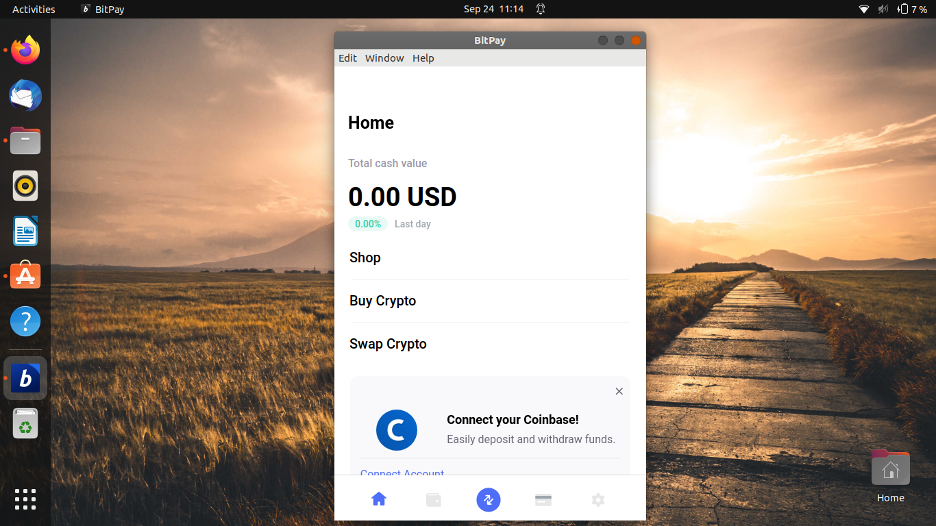 ubuntu bitcoin cash wallet