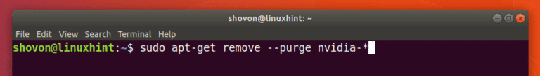 ubuntu remove nvidia driver install nouveau