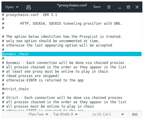 Dynamic Chain with Proxy Chains