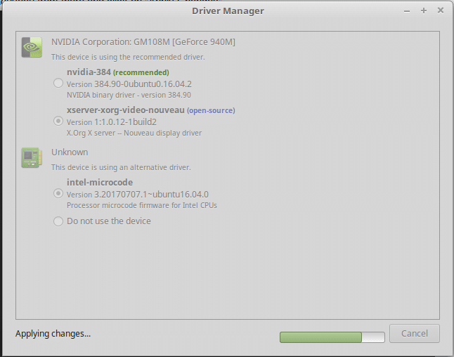 mint 18.1 install nvidia graphics driver