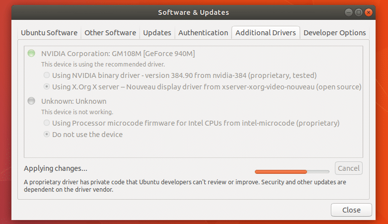 xorg display driver not working properly ubuntu