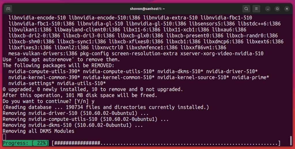 ubuntu remove nvidia driver install nouveau