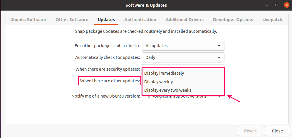 Logwatch Ubuntu package configuration. Package update file