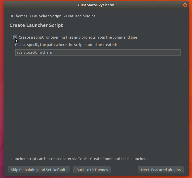 install pycharm community ubuntu