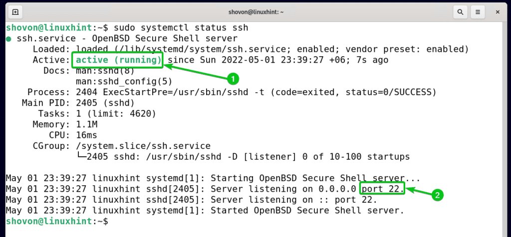 Enable SSH Server On Debian 11