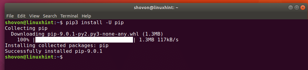 ubuntu install pip