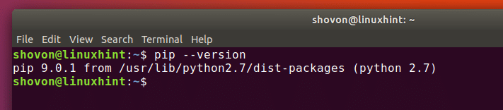 ubuntu install pip