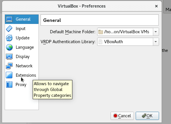 virtualbox arch small window