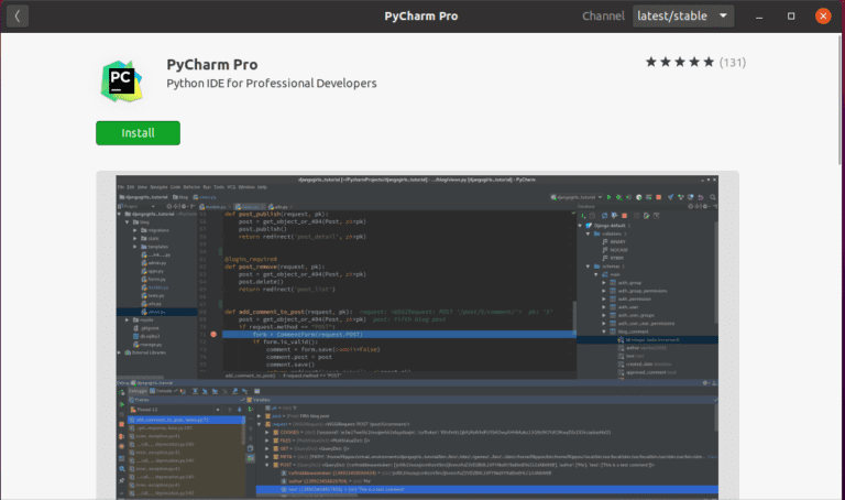 Как установить pycharm на linux