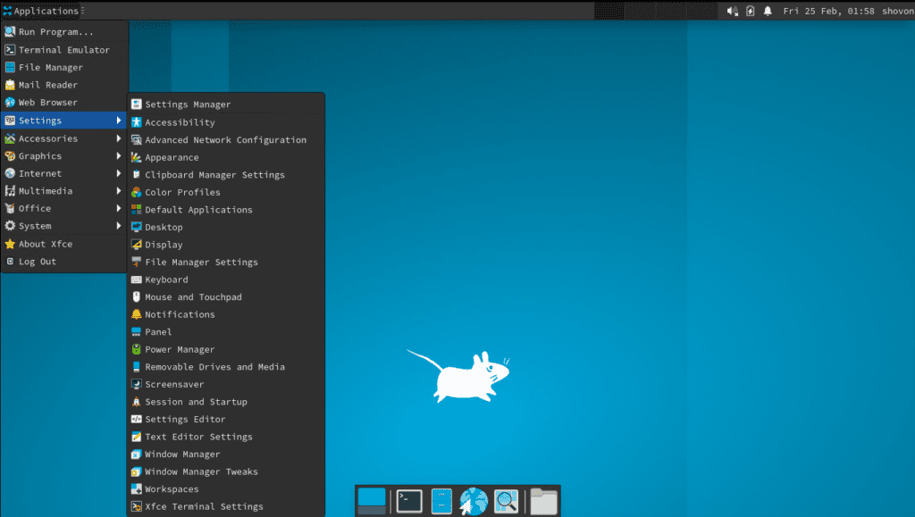 Install XFCE 4 Desktop Environment on Arch Linux
