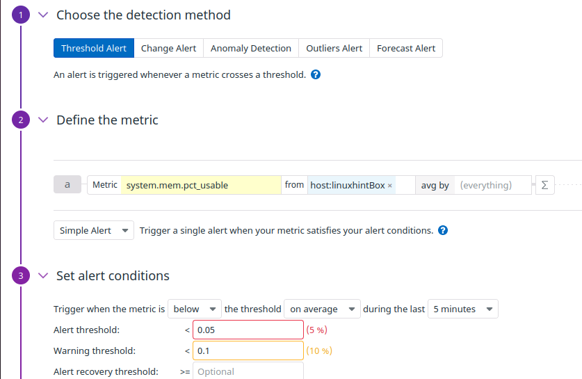 datadog cpu usage monitor