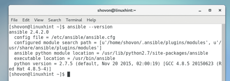 install ansible centos 7