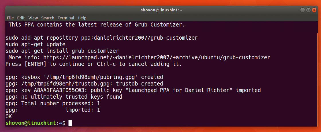 Ubuntu установка grub на другой диск