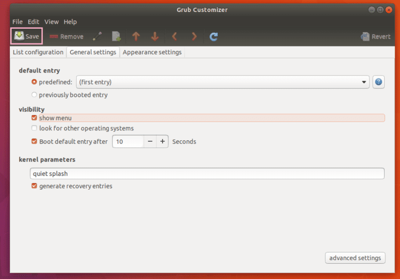 Install Grub Customizer on Ubuntu