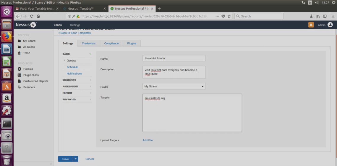 Nessus Ubuntu Installation and Tutorial – Linux Hint
