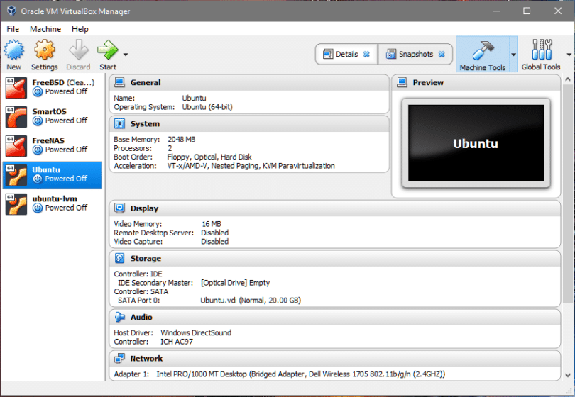 virtualbox increase disk size ubuntu fdisk lvm